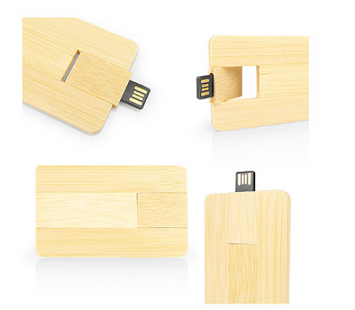 Bamboo USB 16GB Flat Card.